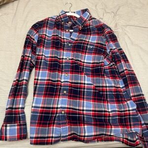 Vineyard vines Men's Plaid Button-Down Shirt - Red, Blue, and Black